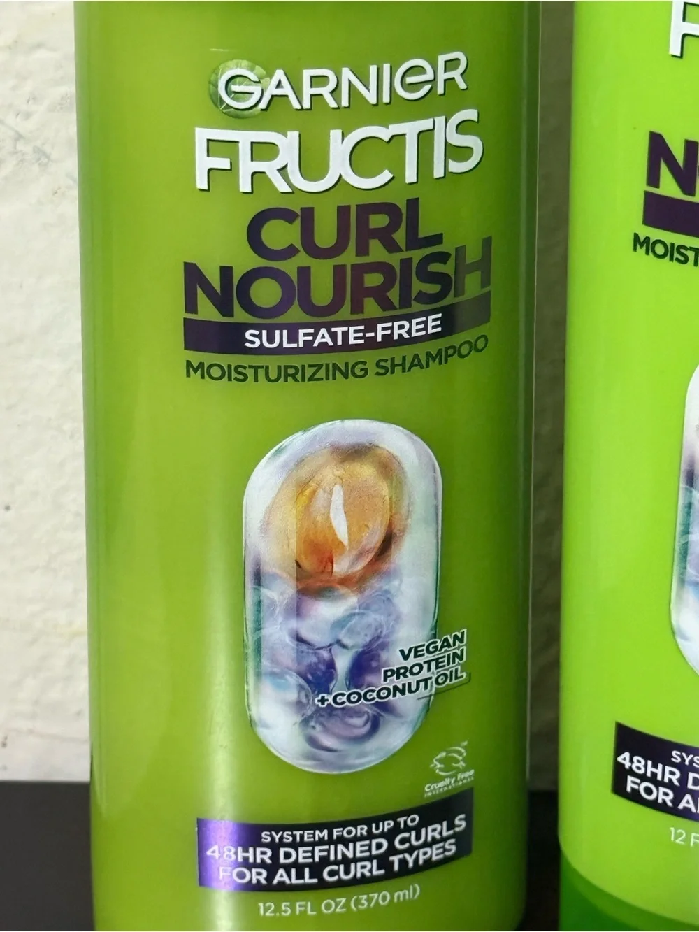 Garnier Fructis Curl Nourish Shampoo & Conditioner - Bright Lime Green